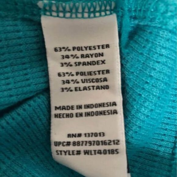 2X Blouse comfy Wild Fox Long Sleeve Blue Blouse 27” pit to pit C7231 - Picture 6 of 6